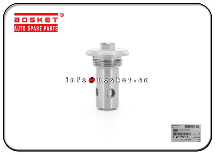 8-94393077-1 8-97023339-0 8943930771 8970233390 Oil Relief Valve Suitable for ISUZU 6HK1 FVR34 