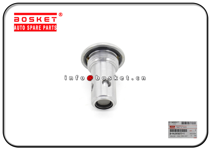 8-94393077-1 8-97023339-0 8943930771 8970233390 Oil Relief Valve Suitable for ISUZU 6HK1 FVR34 