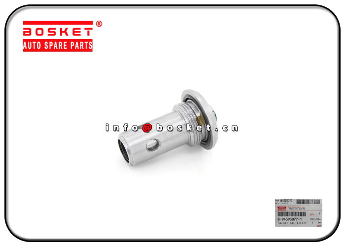 8-94393077-1 8-97023339-0 8943930771 8970233390 Oil Relief Valve Suitable for ISUZU 6HK1 FVR34 