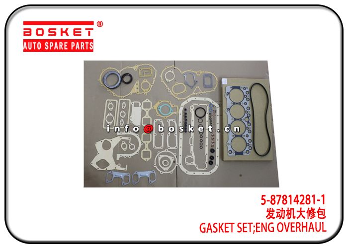 5-87814281-1 5878142811 Engine Overhaul Gasket Set Suitable for ISUZU 4BG1 4BE1 XD