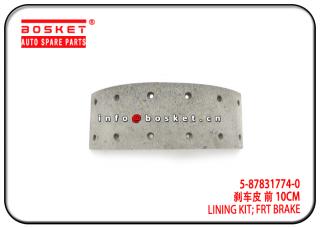 5-87831774-0 5-87870028-0 5878317740 5878700280 Front Brake Lining Kit Suitable for ISUZU 4HF1 K4459