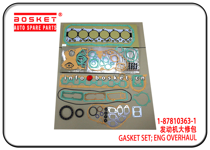 1-87810363-1 1878103631 Engine Overhaul Gasket Set Suitable for ISUZU 6BD1 