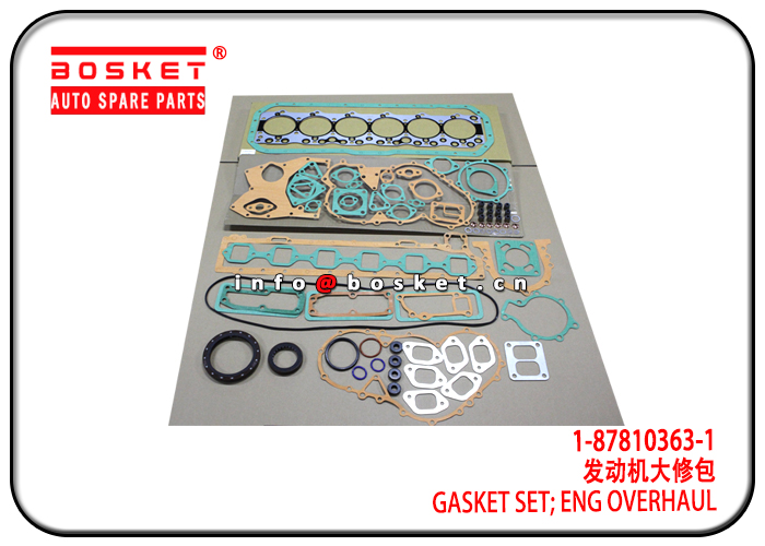 1-87810363-1 1878103631 Engine Overhaul Gasket Set Suitable for ISUZU 6BD1 