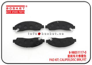 8-98051117-0 8980511170 Front Disc Brake Caliper Pad Kit Suitable for ISUZU DMAX 4X4 TFR