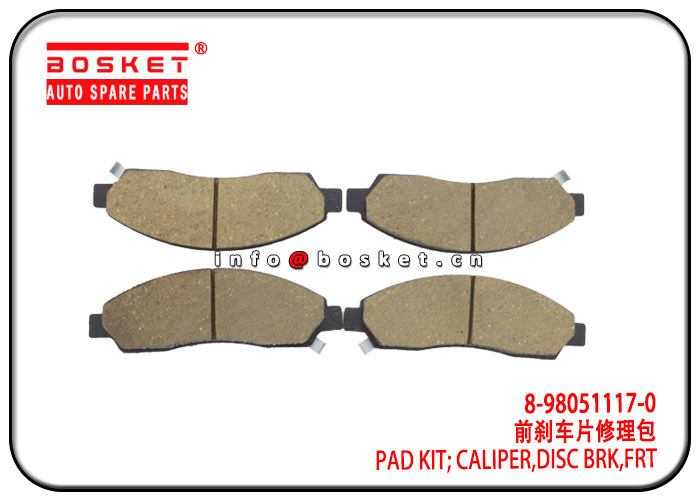 8-98051117-0 8980511170 Front Disc Brake Caliper Pad Kit Suitable for ISUZU DMAX 4X4 TFR