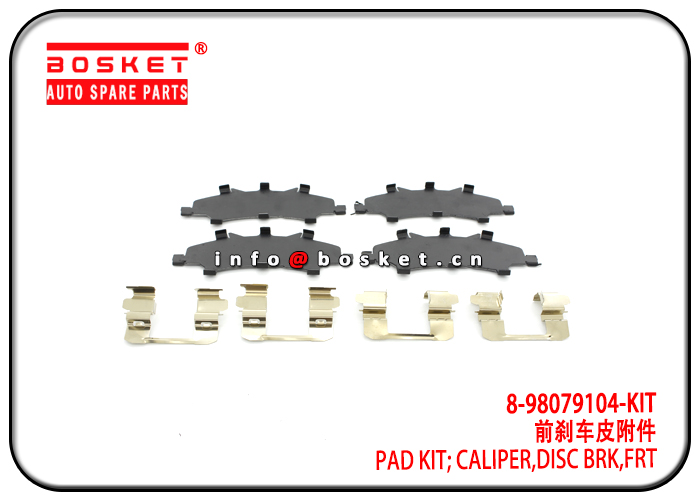 8-98079104-KIT 898079104KIT Front Disc Brake Caliper Pad Kit Suitable for ISUZU D-MAX09 TFR