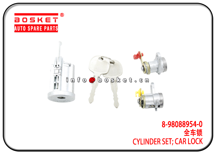 8-98088954-0 8-98201216-1 8980889540 8982012161 Car Lock Cylinder Set Suitable for ISUZU 4HK1 FRR NM