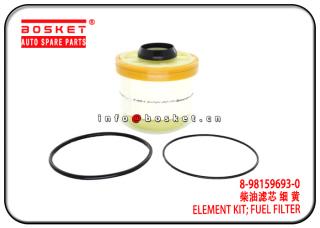 8-98159693-0 8981596930 Fuel Filter Element Kit Suitable for ISUZU 4KH1 NKR77 