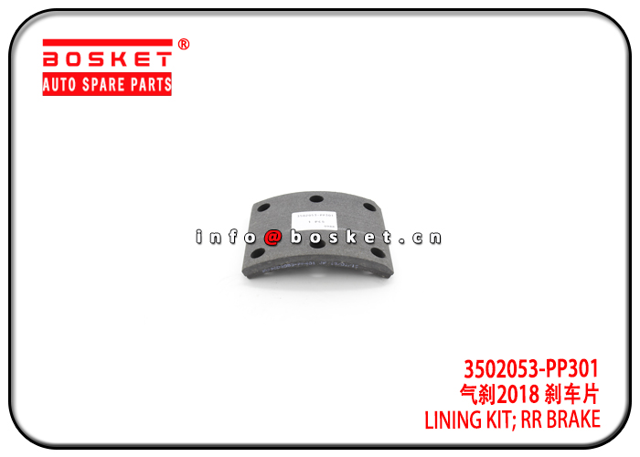 3502053-PP301 3502053PP301 Rear Brake Lining Kit Suitable for ISUZU 700P 