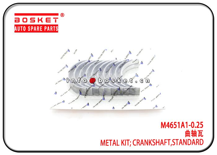 M4651A1-0.25 M4651A10.25 Standard Crankshaft Metal Kit Suitable for ISUZU 4JB1 4JB1T 4JG1